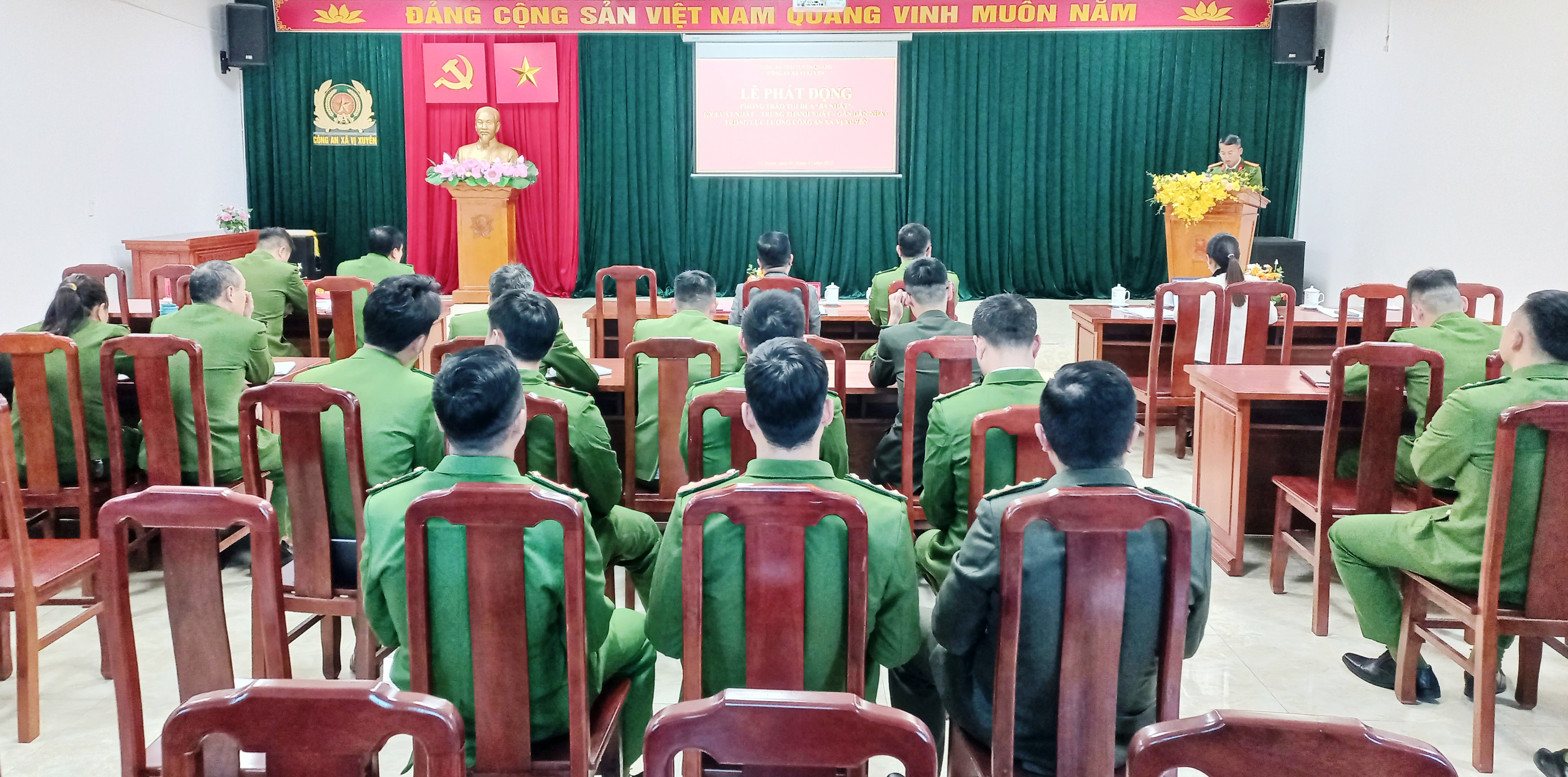 Phát động Phong trào thi đua “Ba nhất” trong lực lượng Công an xã Vị Xuyên