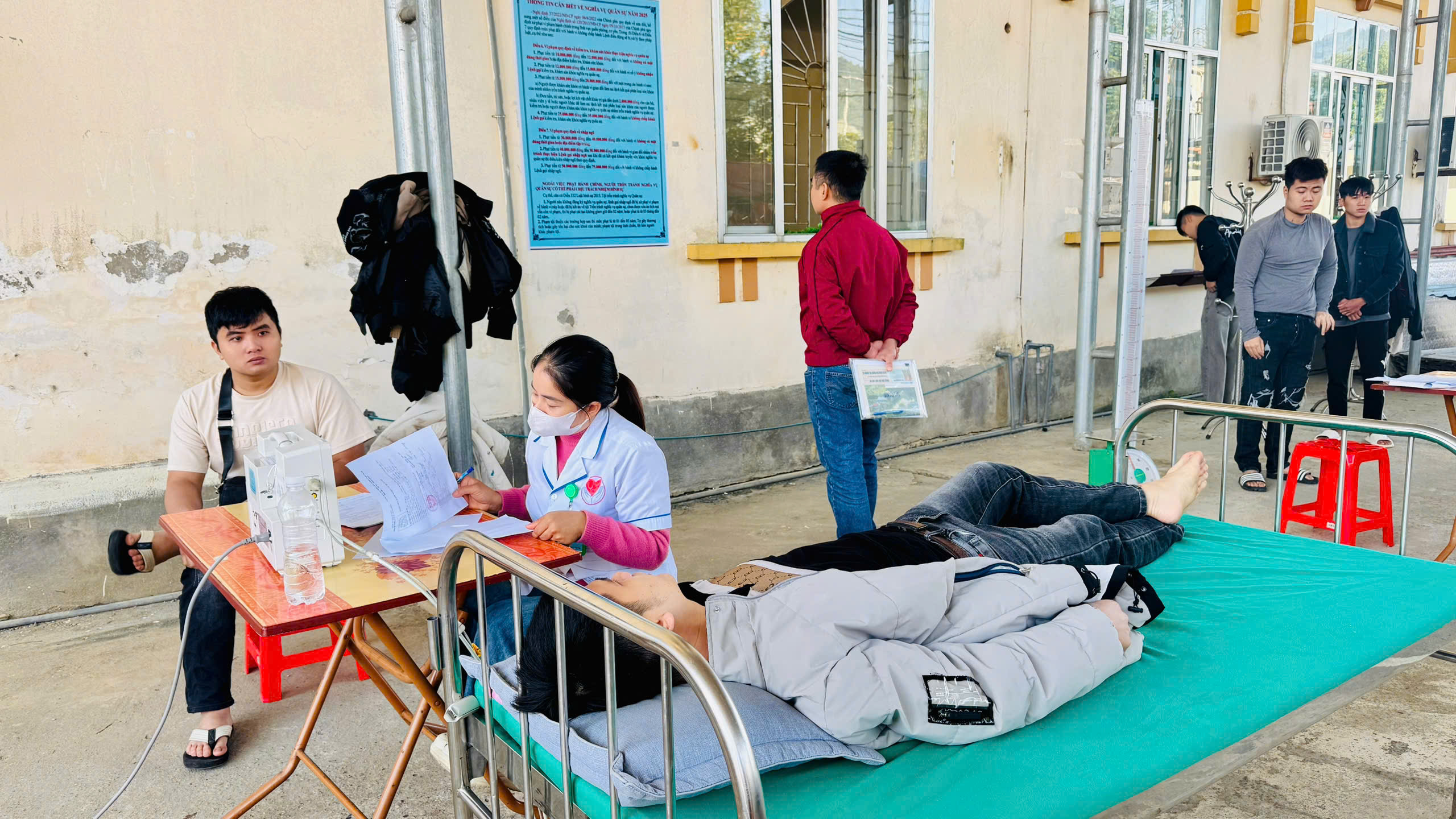 Xã Vị Xuyên tổ chức khám tuyển nghĩa vụ quân sự năm 2026.