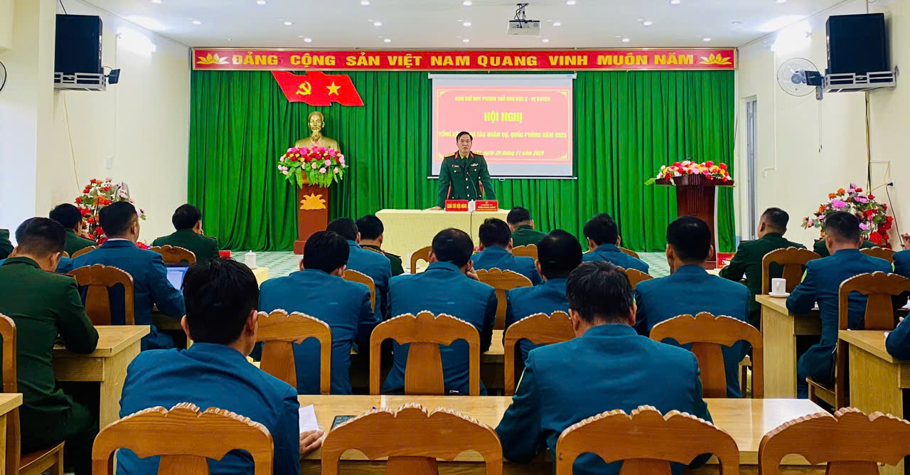 Hội nghị tổng kết công tác quân sự- quốc phòng năm 2025