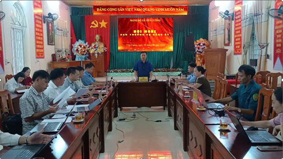 Ban Thường vụ Đảng ủy xã Yên Cường tổ chức Hội nghị thường kỳ tháng 9/2025